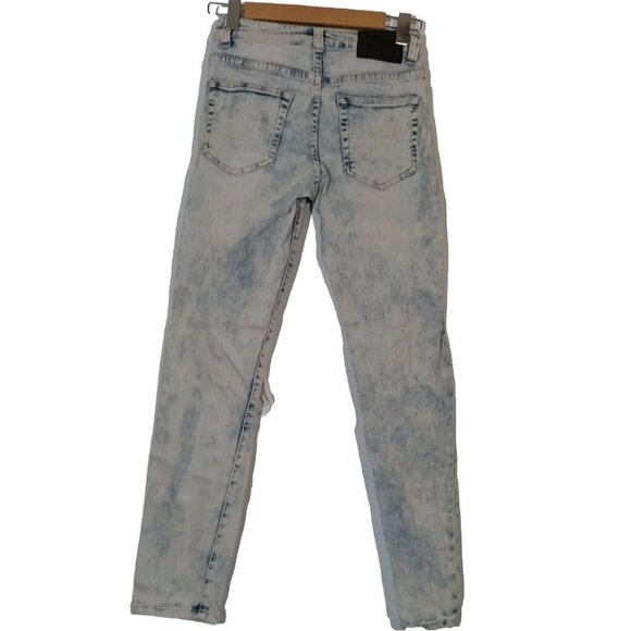 Rue 21 Jeans Mens 26/30 Distressed Stretch Denim Premium Skinny - Picture 2 of 8